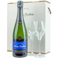 Nicolas Feuillatte Reserve Exclusive Brut NV Champagne 75cl Gift Set