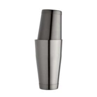 Ginza Black Tin-on-Tin Cocktail Shaker - Engraving