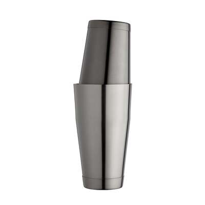 Ginza Black Tin-on-Tin Cocktail Shaker - Engraving