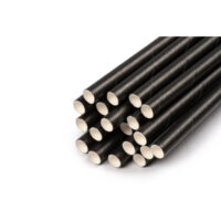 Black Paper Straws Box of 250