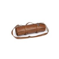Leather Tool Bag Roll Up Brown