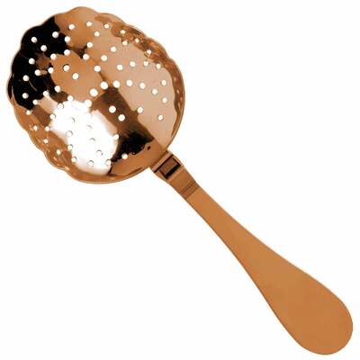 Biloxi Rose Gold Julep Style Cocktail Strainer 21cm - No Engraving
