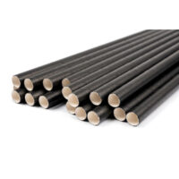 Black Paper Cocktail Straws Box of 250