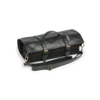 Leather Tool Bag Roll Up Black