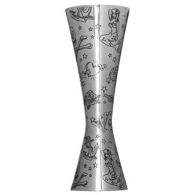 Tattoo Aero® Stainless Steel Jigger 1oz/2oz