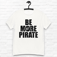 Winebuyers Unisex Cotton T-Shirt, 'Be More Pirate' Design, Wine Color, S/M/L/XL/XXLBy Winebuyers