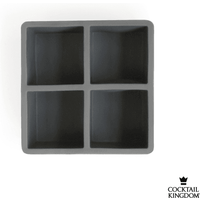 Winebuyers 2.5in Square Ice Cube Tray - Grey, Food-Grade, 6.35cm x 6.35cm Cubes, Dishwasher SafeBy Winebuyers