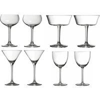 Winebuyers Classic Cocktail Glass Stem Set - Lead Free Crystal, Dishwasher Safe, 6-Piece, 21cl/17cl/26clBy Winebuyers