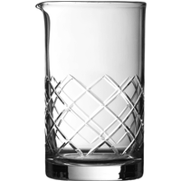 Winebuyers Japanese Mixing Glass, 70cl, Mouth Blown Soda-Lime Glass, Cut Glass Diamond Shape Design, Pouring Spout, Hand Wash Only, Barware EssentialBy Winebuyers