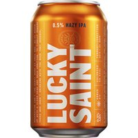 Lucky Saint 0.5% Hazy IPA 4x330ml Cans