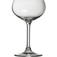 Winebuyers Retro Champagne Glass Coupe, Lead-Free Crystal, 21cl, Dishwasher Safe, Set of 4By Winebuyers