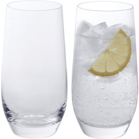 Winebuyers Wine & Bar Highball Glass, Set of 2, Lead-Free Crystal, Dishwasher SafeBy Winebuyers